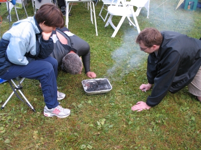 Grillen im Trockenen