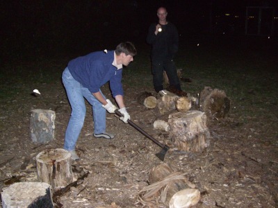 Holzhacken