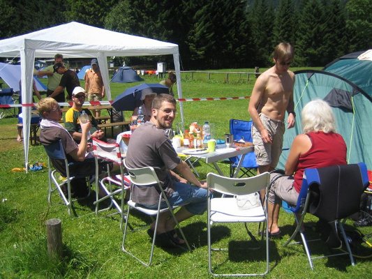 Zelte in der Sonne